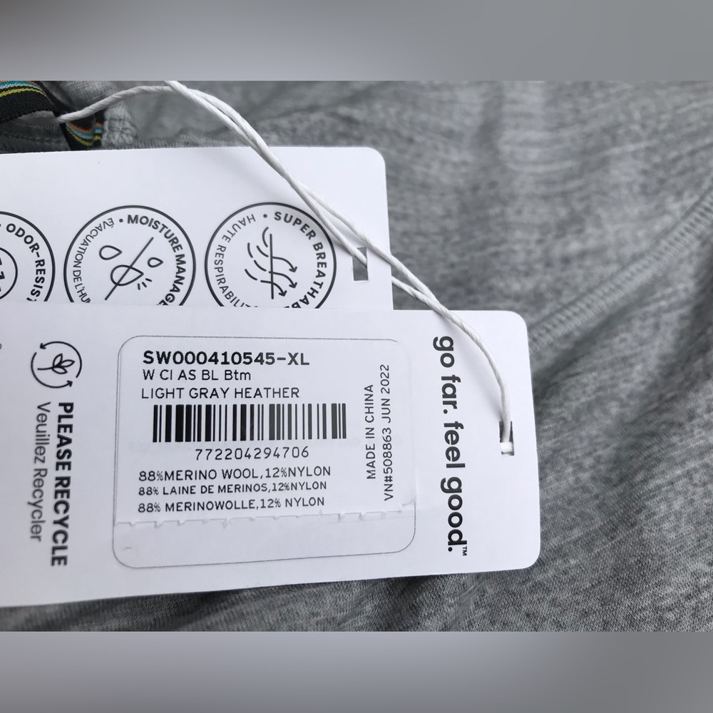 🌲NWT Smartwool Merino 150 Classic All Season baselayer XL - Picture 7 of 11